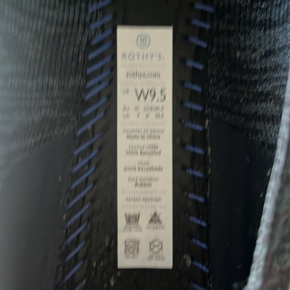 Rothy's EUC size 9.5 Heathered Navy Loafers - Picture 4 of 4